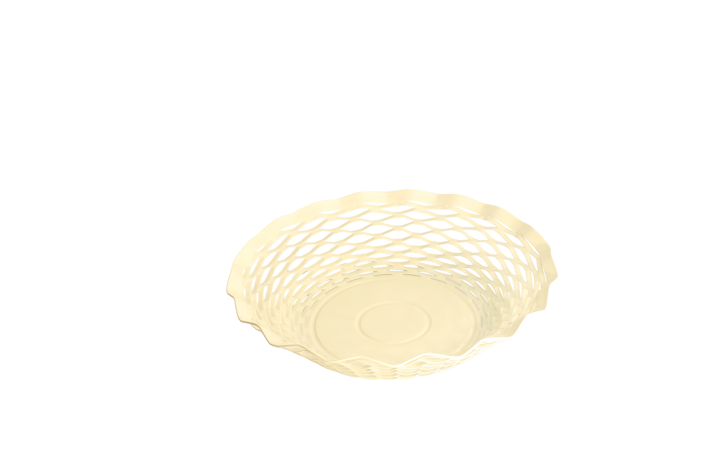 Brödkorg, beige, rund 24 cm