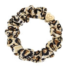 SCRUNCHIE, GOLD STAR SILK GREY LEOPARD- hårsnodd