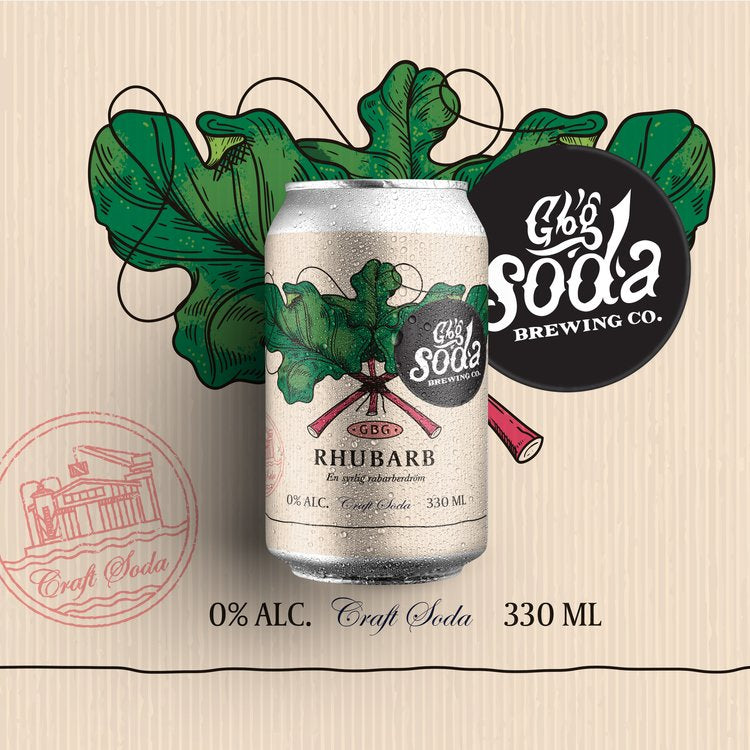 Gbg Raberber - rhurbarb craft soda 33cl
