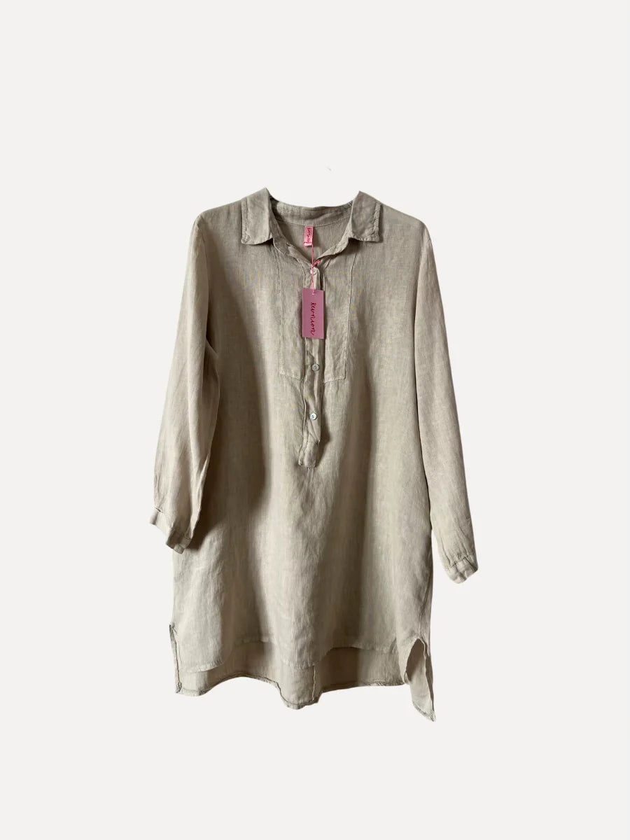 Tunika skjorta, Beige