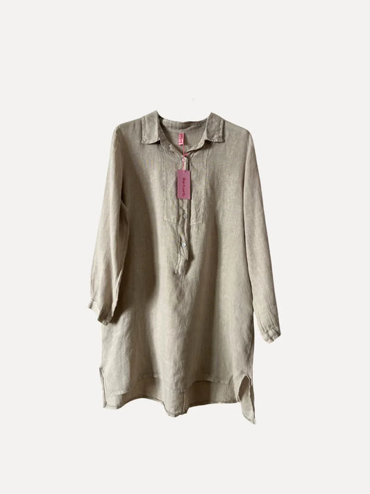 Tunika skjorta, Beige