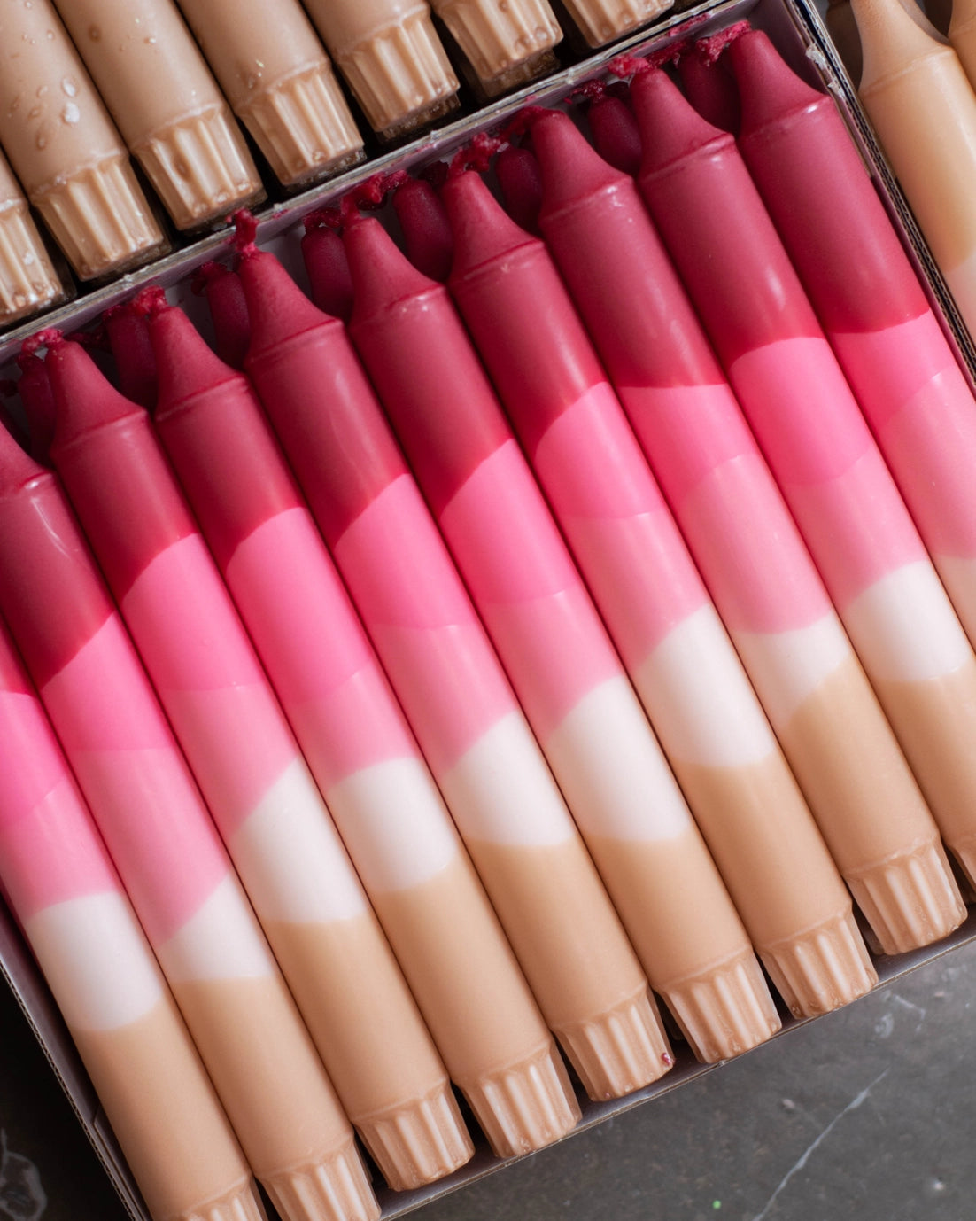 Nordrice - handdekorerade ljus "Höstfärger"