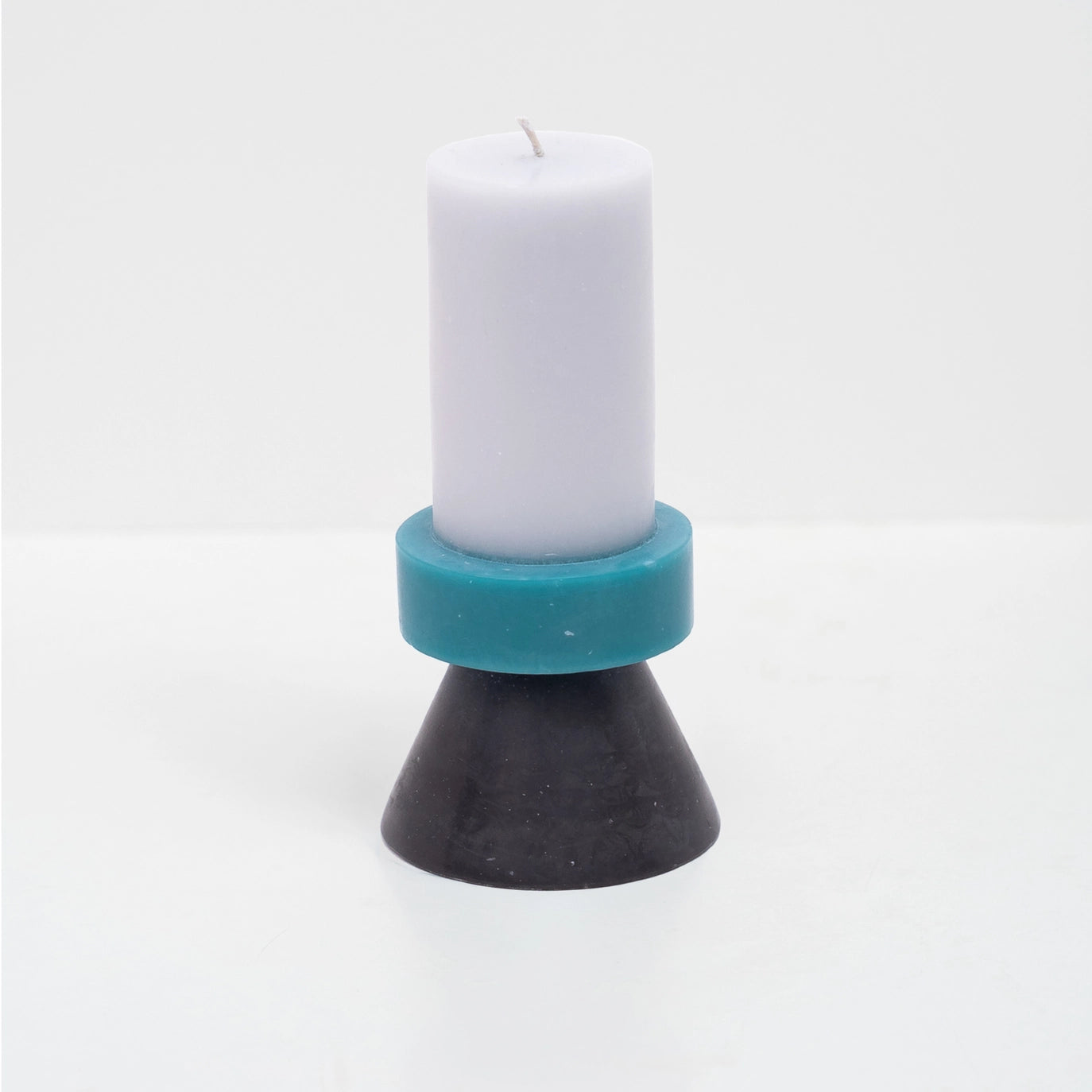 Stack Candle/Ljus Tall - Lila/Turkos/Charcoal