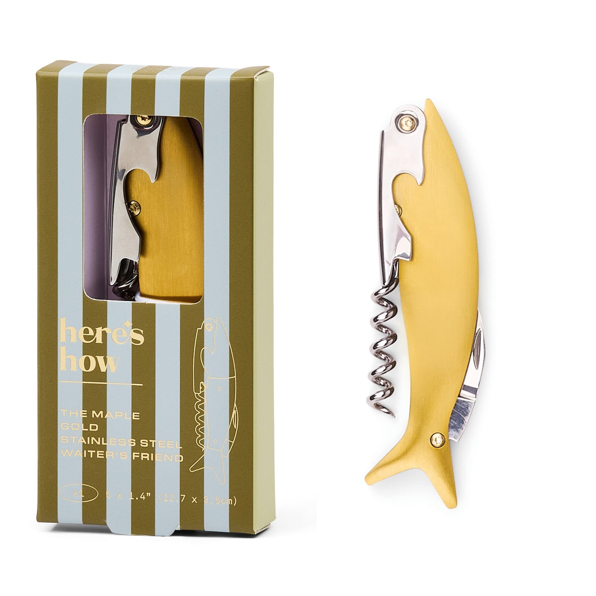 Vinöppnare Guldfärgad The Maple