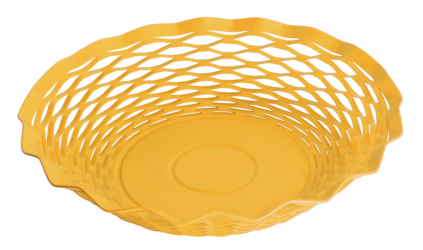Brödkorg, gul, rund 24 cm