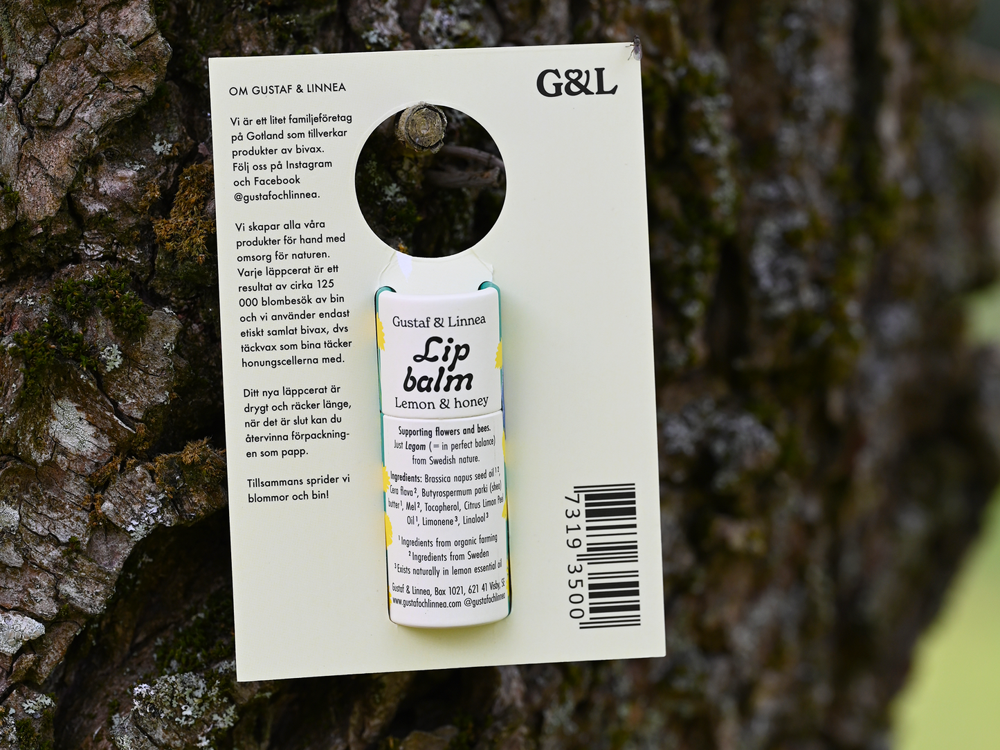 Lip Balm Lemon & Honey with Display card