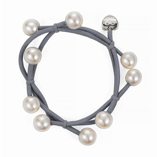 PEARL CLUSTER STORM GREY- hårsnodd