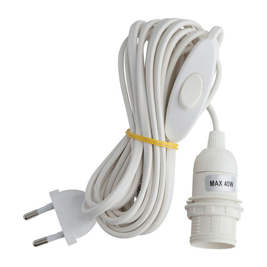 Elektrisk kabel / Electric Cord White E14