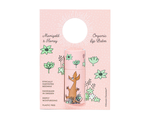 Moomin by G&L -Lipbalm with marigold & honey/Läppcerat av bivax med ringblomma & honung