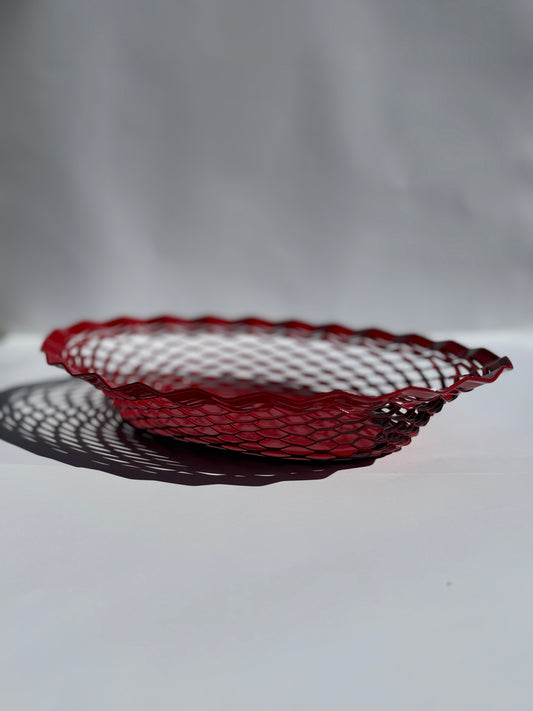 Brödkorg, röd. 25 x 18 cm