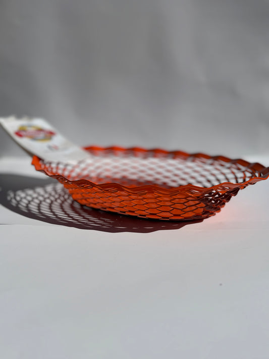 Brödkorg, orange. 25 x 18 cm