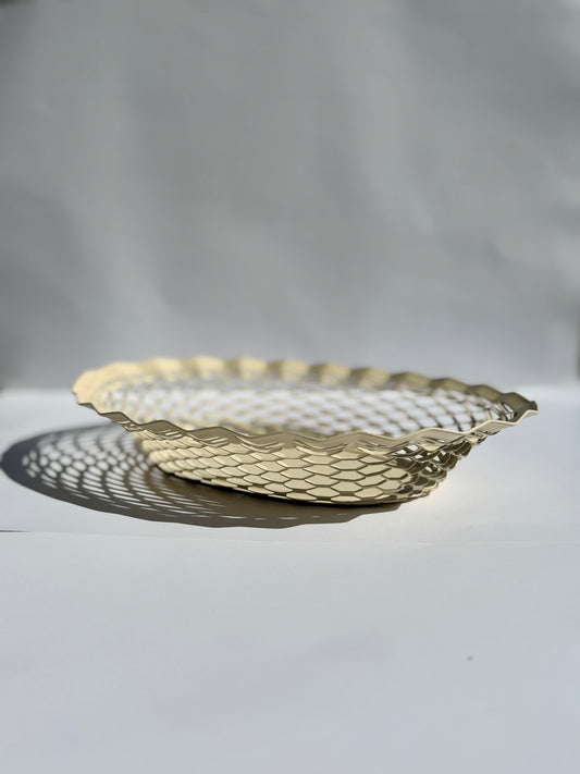 Brödkorg, creme. 25 x 18 cm