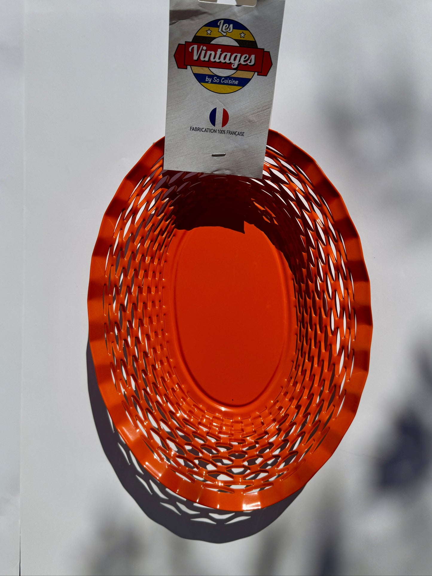 Brödkorg, orange. 25 x 18 cm