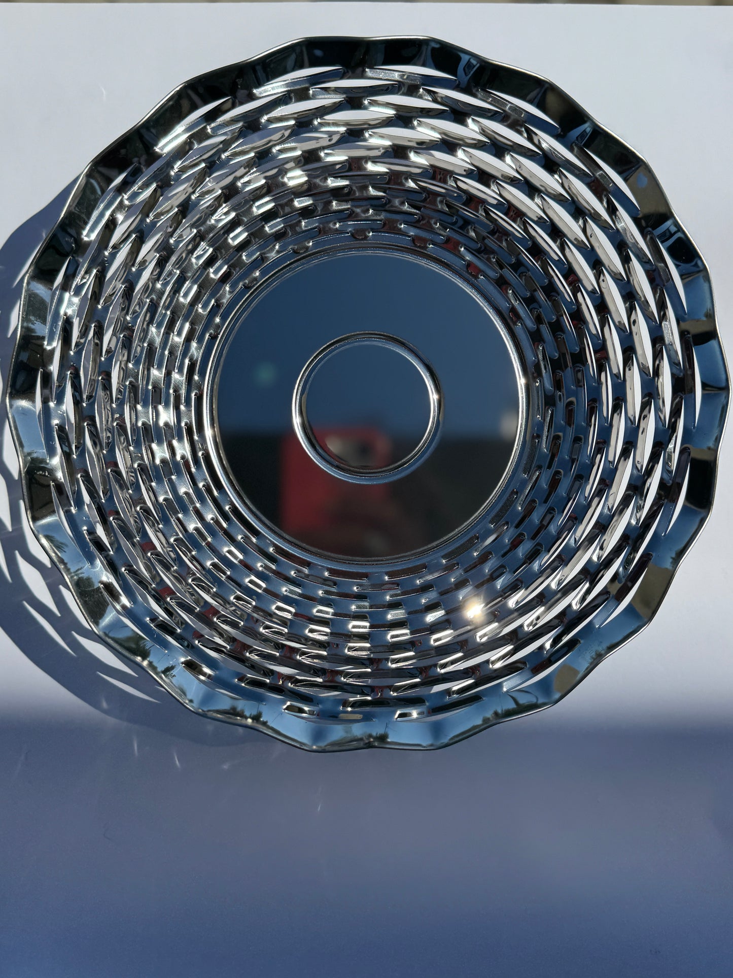 Brödkorg, Stainless Steel, rund 24 cm