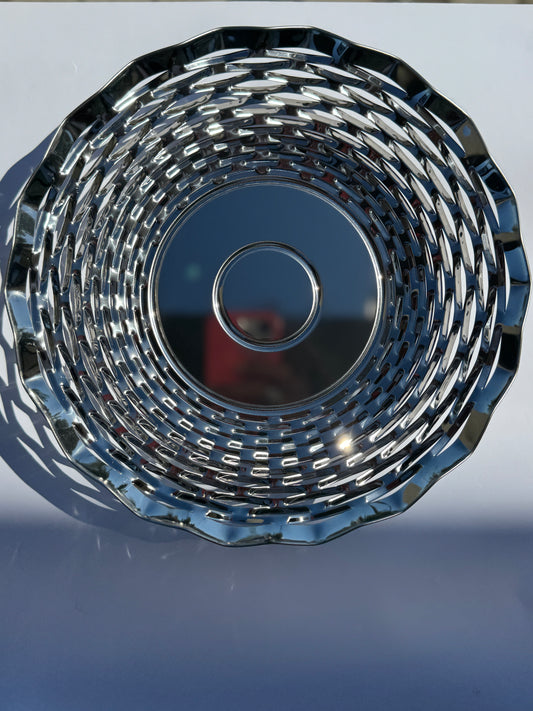 Brödkorg, Stainless Steel, rund 24 cm