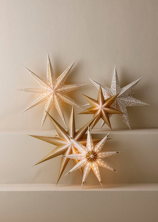 Julstjärna Papper Guld 60 cm / Paper Star Astral Gold 60cm