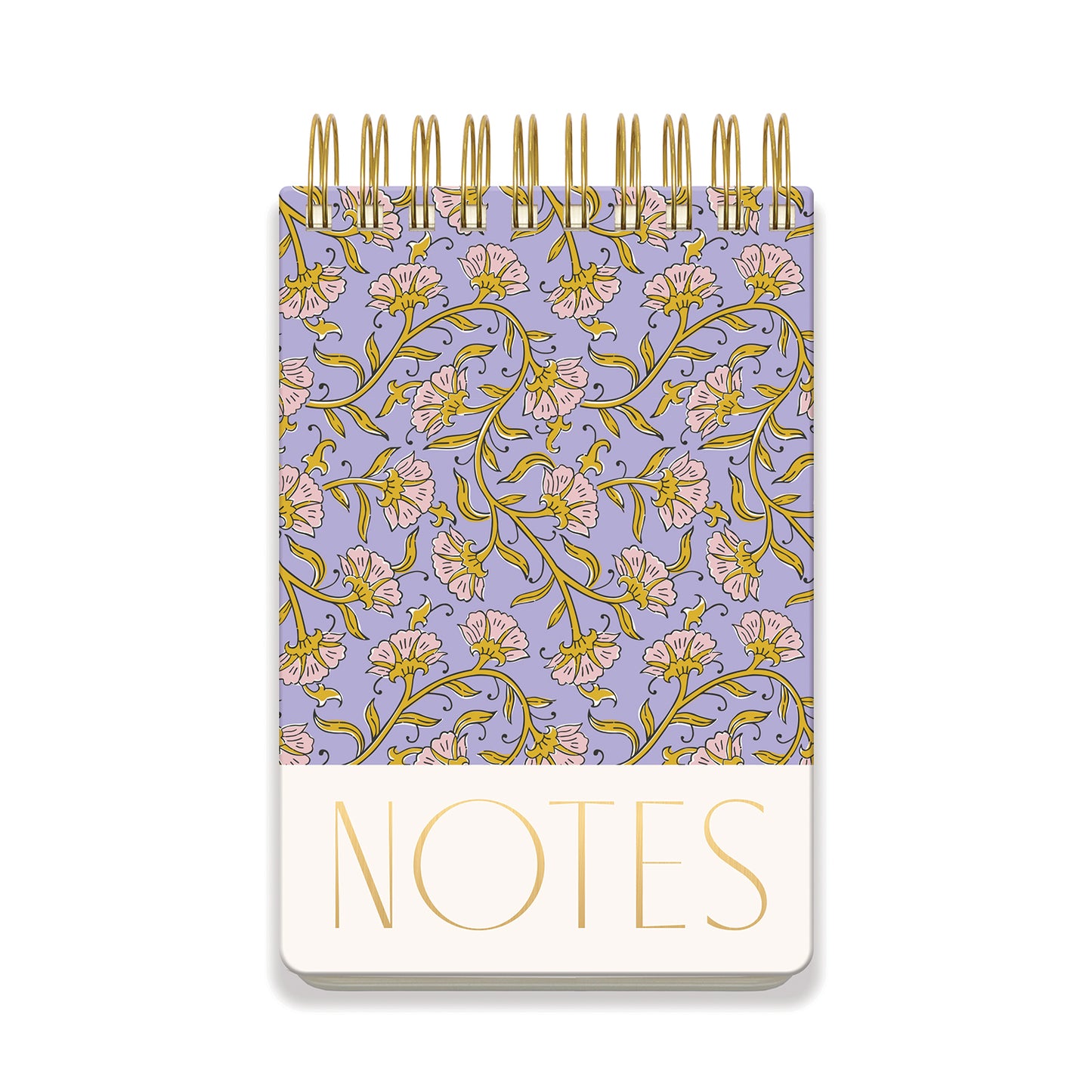 Stort Anteckningsbock - Vintage Floral Lila