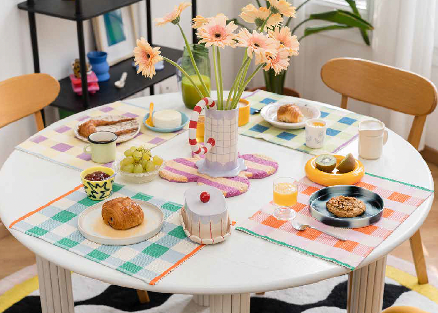 Merienda Bordsunderlägg - á 4 stycken olika färger