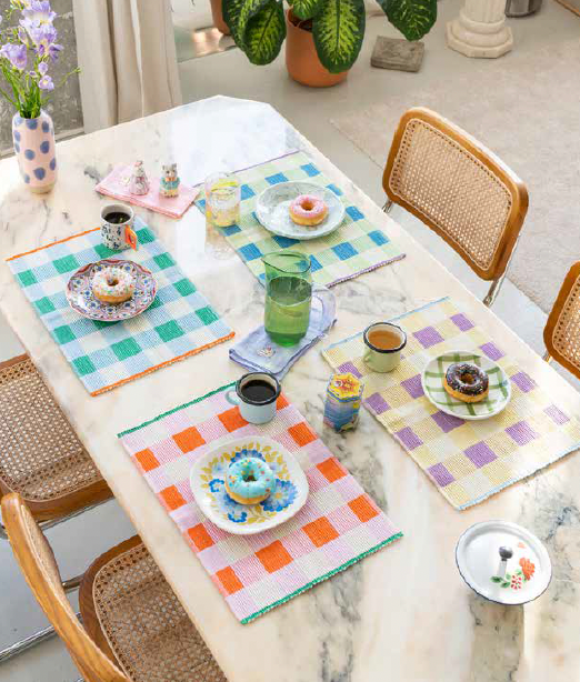 Merienda Bordsunderlägg - á 4 stycken olika färger