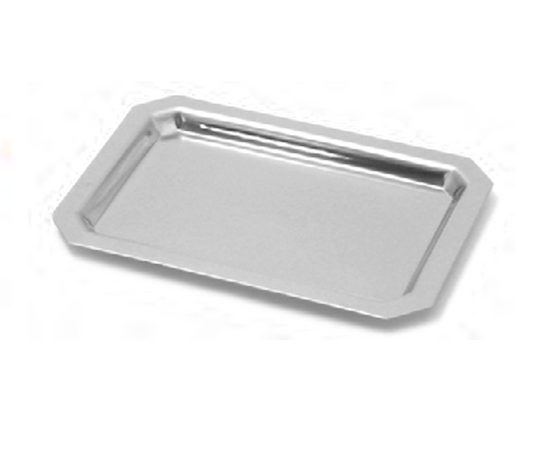 Metall bricka, 17x12 cm Stainless steel