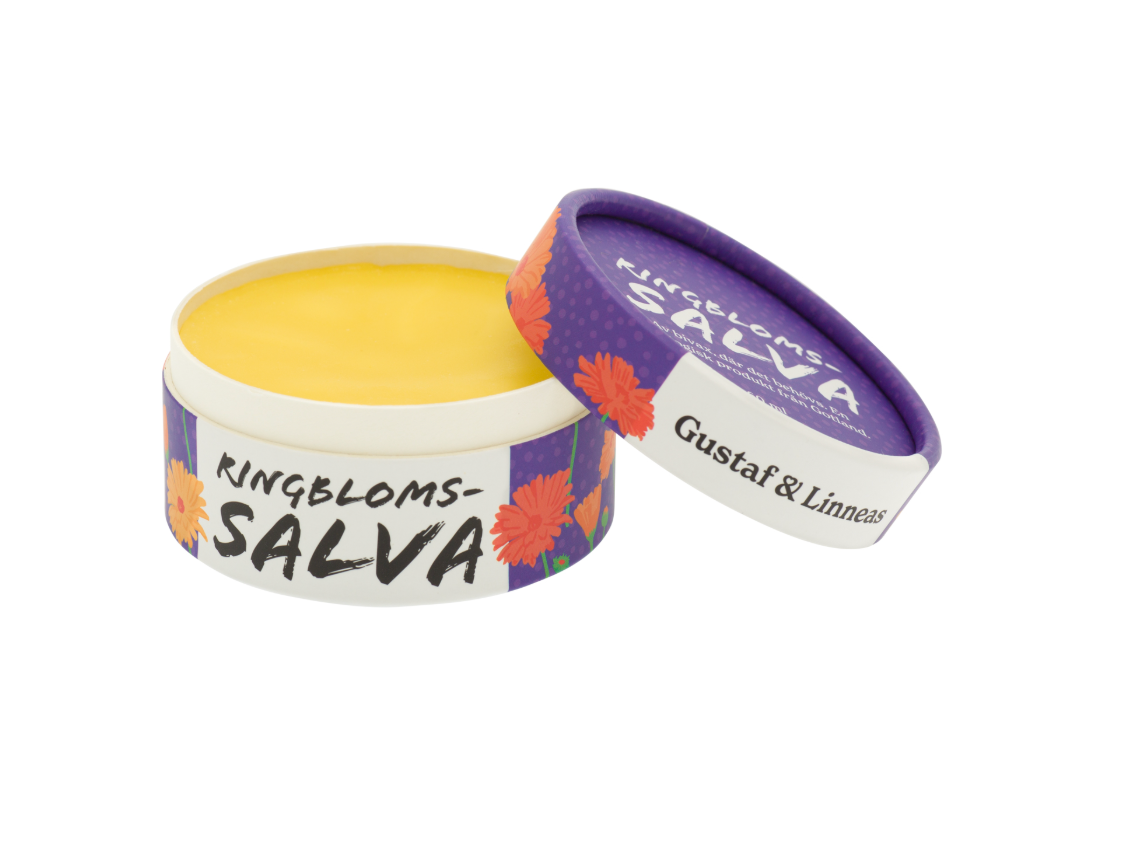 Ekologisk Ringblomssalva i pappförpackning, 60 gram