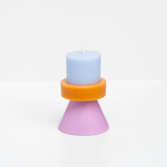 Stack Candle/Ljus Mini - Himmel/Karamell/Violett