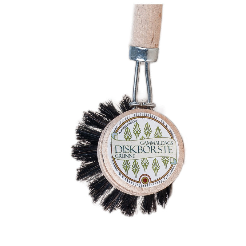 Diskborste trä svart tagel