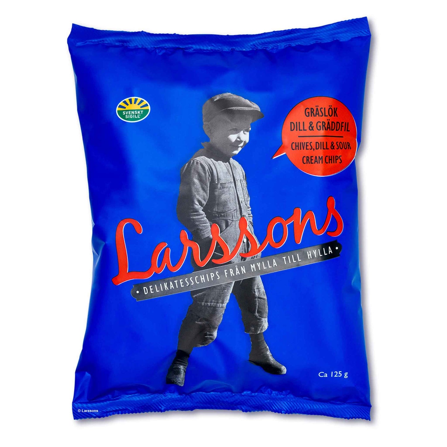 Chips Gräslök, Dill & Gräddfil 125g