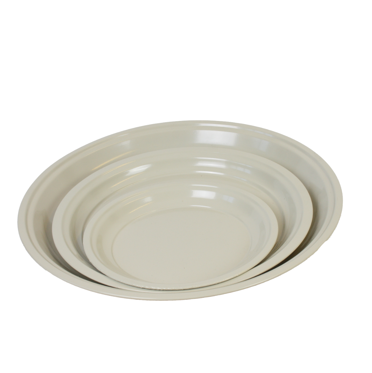 Zinkfat, beige, 3 storlekar- ø45 Stor