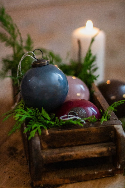 Julkulor, enfärgad mix ø8cm