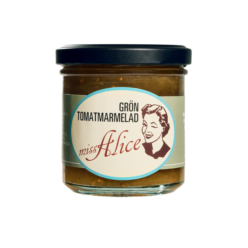 Miss Alice Grön tomatmarmelad - vanilj, kanel & kardemumma, 190g