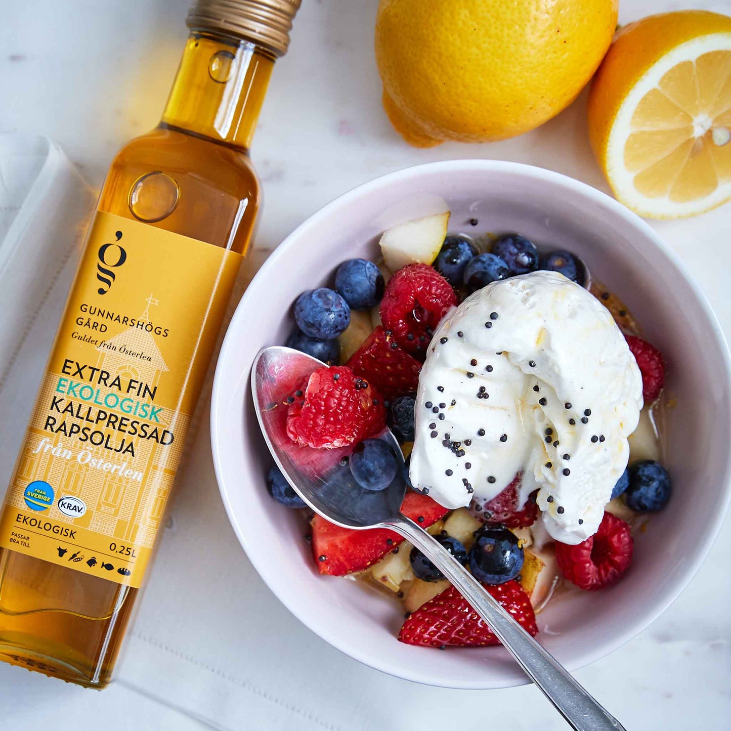 Extra Fin Ekologisk Kallpressad Rapsolja KRAV 1 L